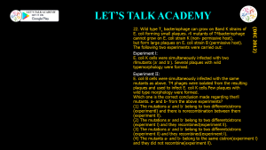 CSIR NET Life Science Previous Year Questions and Solution on CONCEPTS OF GENE