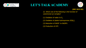 CSIR NET Life Science Previous Year Questions and Solution PHOTOSYNTHESIS