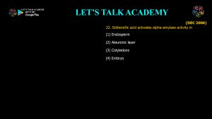 CSIR NET Life Science Previous Year Questions and Solution Plant Physiology