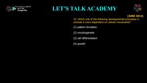 CSIR NET Life Science Previous Year Questions and Solution on Early Development in Animals