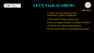 CSIR NET Life Science Previous Year Questions and Solution Plant Physiology