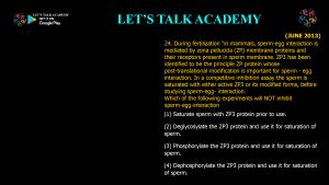CSIR NET Life Science Previous Year Questions and Solution on Development Biology