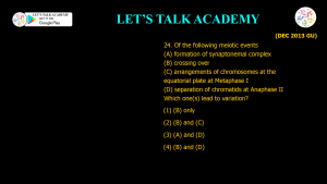 CSIR NET Life Science Previous Year Questions and Solution on GENE MAPPING METHODS