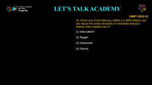 CSIR NET Life Science Previous Year Questions and Solution on Early Development in Animals