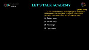 CSIR NET Life Science Previous Year Questions and Solution on Basic Concepts of Development