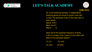 CSIR NET Life Science Previous Year Questions and Solution on MENDELIAN PRINCIPLES