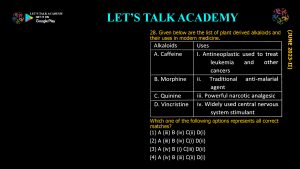 CSIR NET Life Science Previous Year Questions and Solution SECONDARY METABOLITES