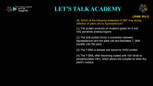 CSIR NET Life Science Previous Year Questions and Solution on Plant Tissue Culture and Transgenic Plants