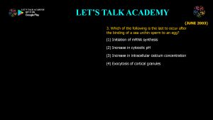 CSIR NET Life Science Previous Year Questions and Solution on Gametogenesis and Fertilization