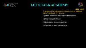 CSIR NET Life Science Previous Year Questions and Solution Plant Physiology