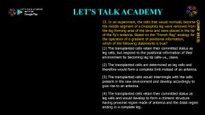 CSIR NET Life Science Previous Year Questions and Solution on Basic Concepts of Development