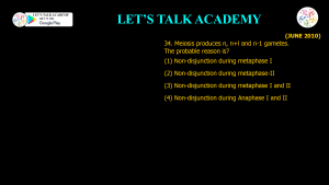 CSIR NET Life Science Previous Year Questions and Solution on CHROMOSOMES ABERRATIONS