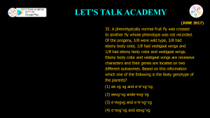 CSIR NET Life Science Previous Year Questions and Solution on MENDELIAN PRINCIPLES