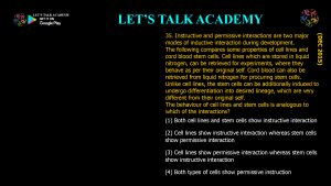 CSIR NET Life Science Previous Year Questions and Solution on Basic Concepts of Development