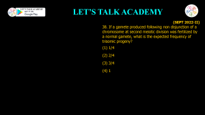 CSIR NET Life Science Previous Year Questions and Solution on CHROMOSOMES ABERRATIONS
