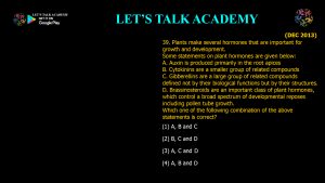 CSIR NET Life Science Previous Year Questions and Solution Plant Physiology