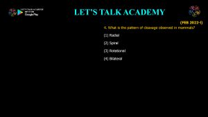 CSIR NET Life Science Previous Year Questions and Solution on Early Development in Animals
