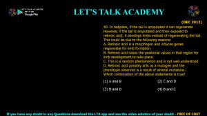 CSIR NET Life Science Previous Year Questions and Solution on Morphogenesis and Organogenesis in Animals