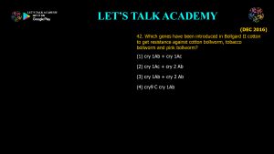 CSIR NET Life Science Previous Year Questions and Solution on applied biology