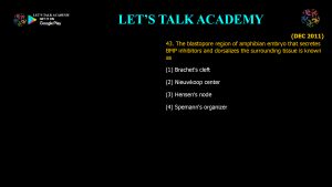 CSIR NET Life Science Previous Year Questions and Solution on Early Development in Animals