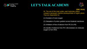 CSIR NET Life Science Previous Year Questions and Solution PHOTOSYNTHESIS