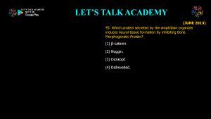 CSIR NET Life Science Previous Year Questions and Solution on Early Development in Animals