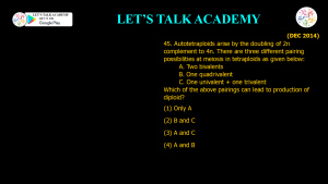CSIR NET Life Science Previous Year Questions and Solution on CHROMOSOMES ABERRATIONS