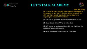 CSIR NET Life Science Previous Year Questions and Solution PHOTOSYNTHESIS