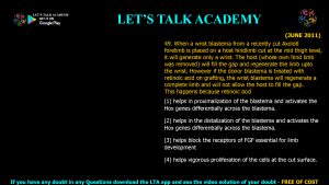 CSIR NET Life Science Previous Year Questions and Solution on Morphogenesis and Organogenesis in Animals