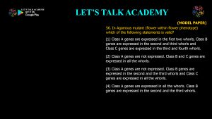 CSIR NET Life Science Previous Year Questions and Solution on Morphogenesis and Organogenesis in Plants