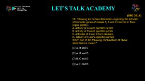 CSIR NET Life Science Previous Year Questions and Solution on Morphogenesis and Organogenesis in Plants