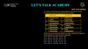 CSIR NET Life Science Previous Year Questions and Solution on Bioremediation and Phytoremediation