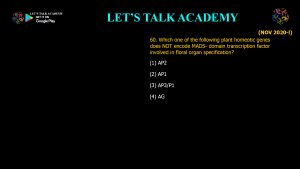 CSIR NET Life Science Previous Year Questions and Solution on Morphogenesis and Organogenesis in Plants