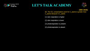 CSIR NET Life Science Previous Year Questions and Solution PHOTOSYNTHESIS