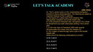 CSIR NET Life Science Previous Year Questions and Solution PHOTOSYNTHESIS