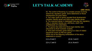 CSIR NET Life Science Previous Year Questions and Solution on Morphogenesis and Organogenesis in Plants