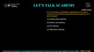 CSIR NET Life Science Previous Year Questions and Solution on Morphogenesis and Organogenesis in Animals