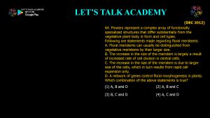 CSIR NET Life Science Previous Year Questions and Solution on Development Biology