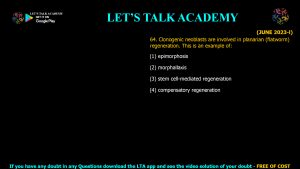 CSIR NET Life Science Previous Year Questions and Solution on Morphogenesis and Organogenesis in Animals