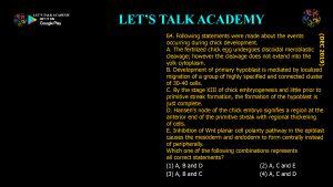CSIR NET Life Science Previous Year Questions and Solution on Basic Concepts of Development