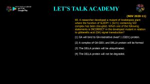 CSIR NET Life Science Previous Year Questions and Solution Plant Hormones