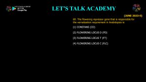 CSIR NET Life Science Previous Year Questions and Solution on Morphogenesis and Organogenesis in Plants