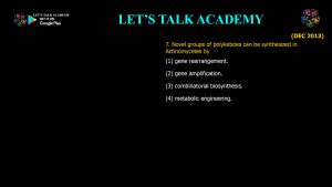 CSIR NET Life Science Previous Year Questions and Solution on Microbial Fermentation