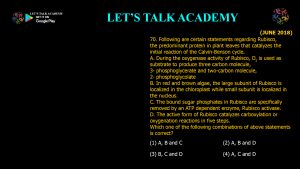 CSIR NET Life Science Previous Year Questions and Solution PHOTOSYNTHESIS