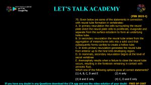 CSIR NET Life Science Previous Year Questions and Solution on Morphogenesis and Organogenesis in Animals