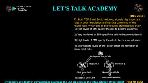 CSIR NET Life Science Previous Year Questions and Solution on Morphogenesis and Organogenesis in Plants