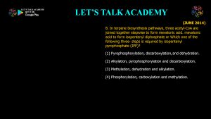 CSIR NET Life Science Previous Year Questions and Solution Plant Physiology