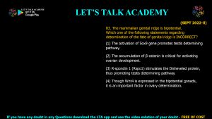 CSIR NET Life Science Previous Year Questions and Solution on Morphogenesis and Organogenesis in Animals