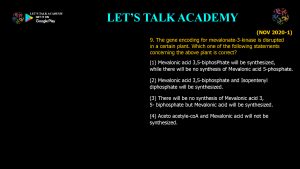 CSIR NET Life Science Previous Year Questions and Solution SECONDARY METABOLITES