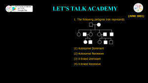 CSIR NET Life Science Previous Year Questions and Solution on HUMAN GENETICS